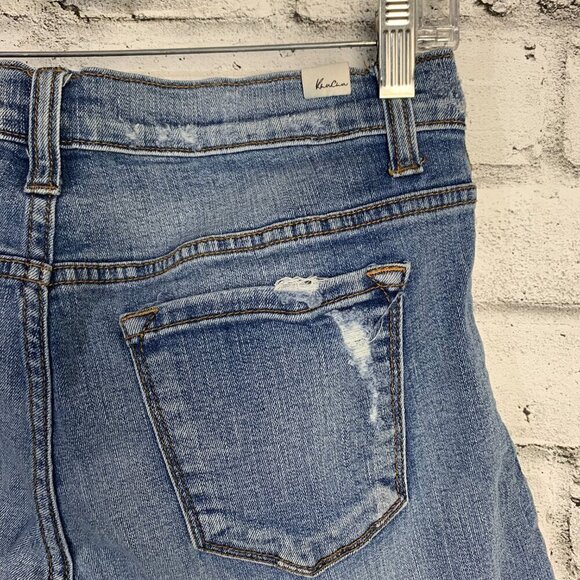 KanCan Estilo Jorts Distressed Denim Bermuda Jean Shorts - Picture 4 of 8